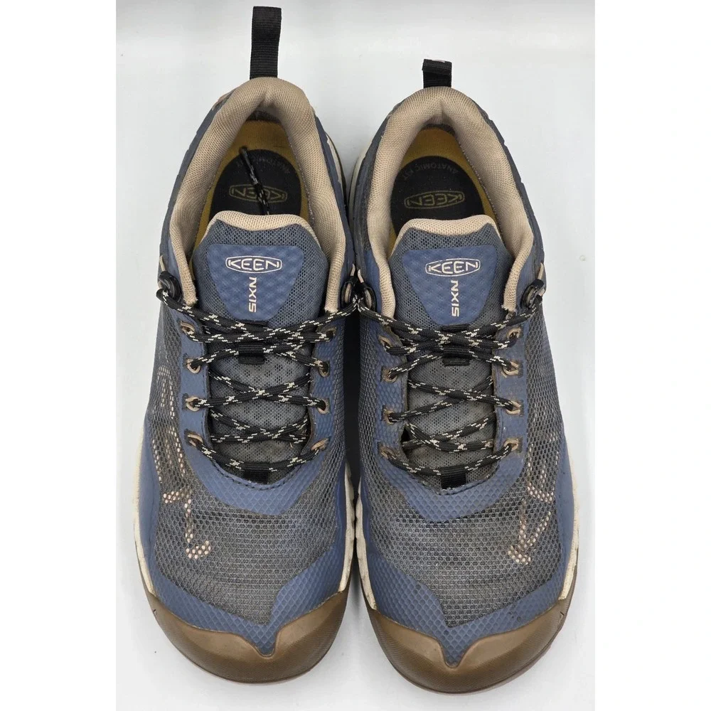 KEEN NXIS EVO WP Women's 9.5 Waterproof Hiking Shoes Blue Peach 1026684
